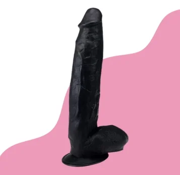 10 Inch Long Black King-Kong Realistic Dildo With Strong Suction Cup