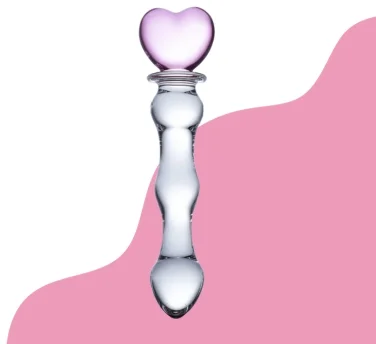 3 Beads Glass Dildo With Strong Grip