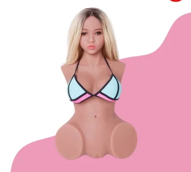 3d Half Body Plum Breast Silicon Doll
