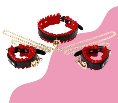 Bondage Sex Love Kit Black &Amp; Red