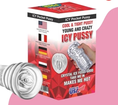 Icy Crystal Pocket Pussy Masturbator - Cool