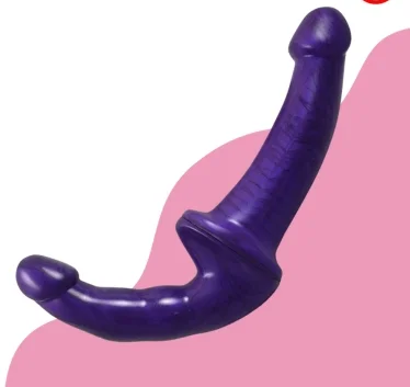 Jelly Strapless Strap On Double Ended Dildo