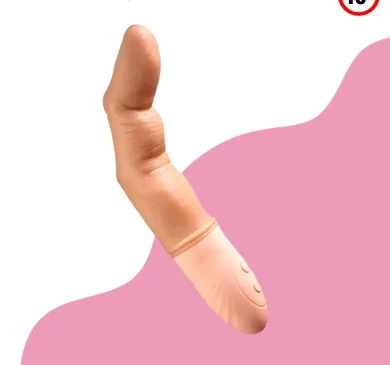 Smart Heating Silicone Finger Vibrator G Spot Clitoral Stimulator Vagina Massager